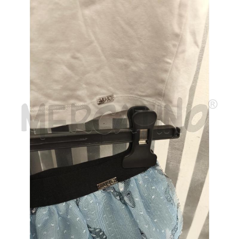 COMPLETO BAMBINA LIU JO BIANCO E TULLE CELESTE | Mercatino dell'Usato Campobasso 2