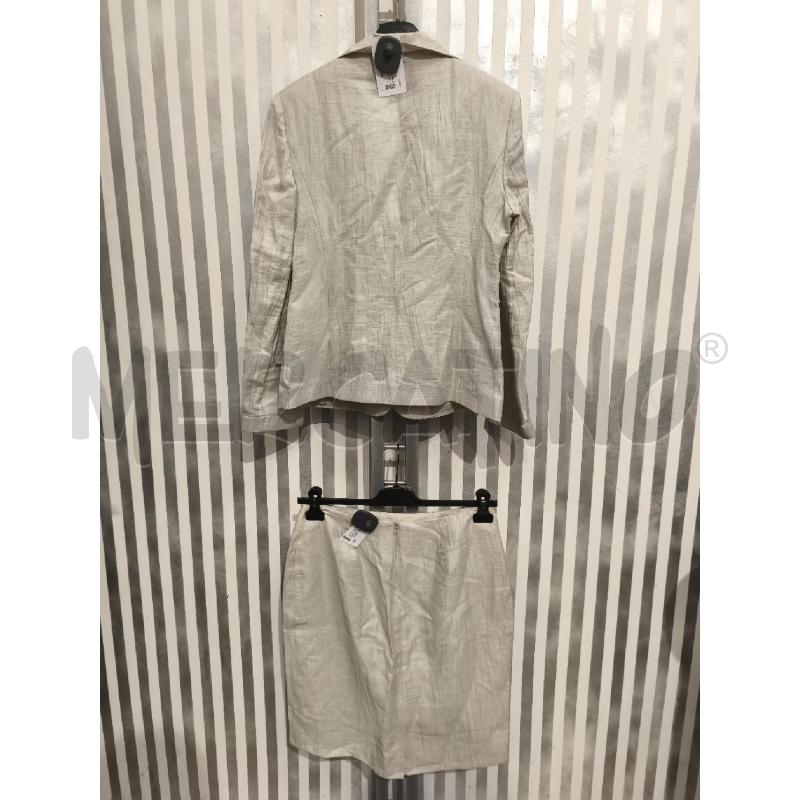 COMPLETO DONNA ANGELA DELLA VALLE NUOVA 55 LINO BEIGE | Mercatino dell'Usato Campobasso 4