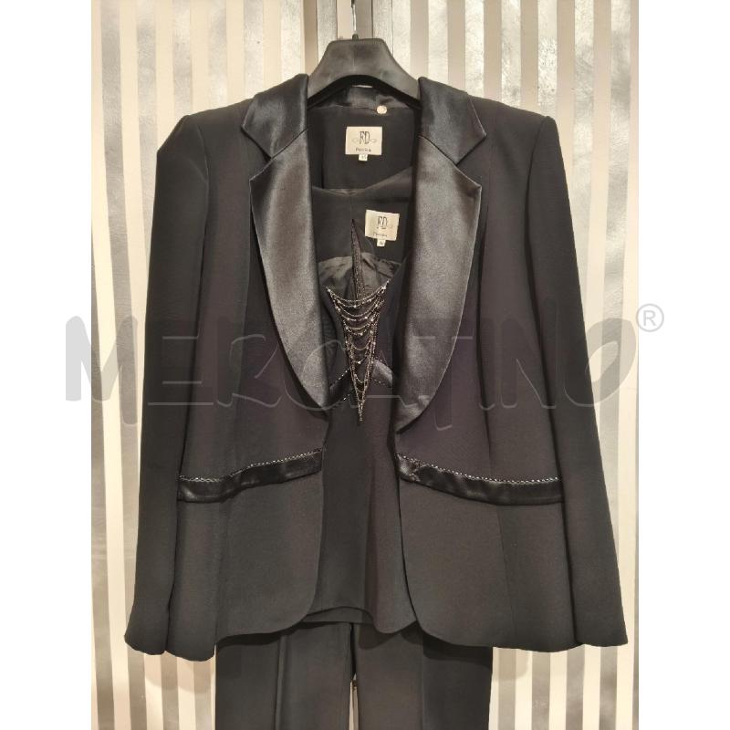 COMPLETO DONNA GRUPPO FD 3PZ. ELEGANTE NERO PERLINE | Mercatino dell'Usato Campobasso 2