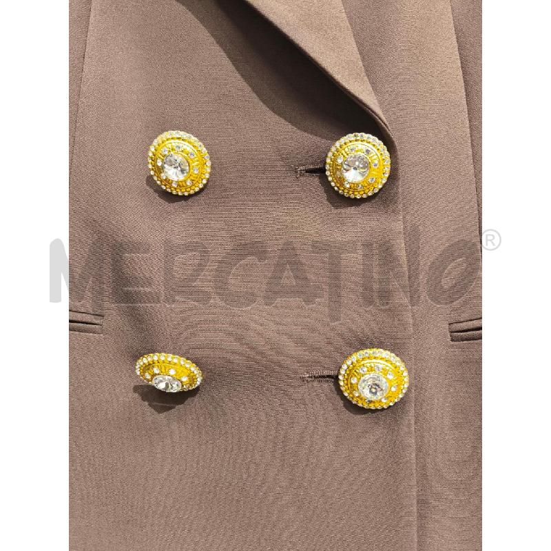 COMPLETO DONNA LUISA SPAGNOLI MARRONE BOTTONI GIOIELLO | Mercatino dell'Usato Campobasso 3