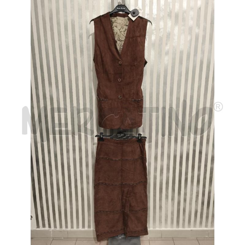 COMPLETO DONNA MABRUN MARRONE SCAMOSCIATO | Mercatino dell'Usato Campobasso 1