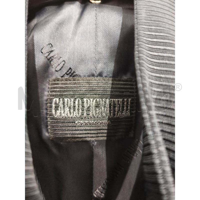 COMPLETO UOMO CARLO PIGNATELLI BLU RIGHINE SATINATO | Mercatino dell'Usato Campobasso 2