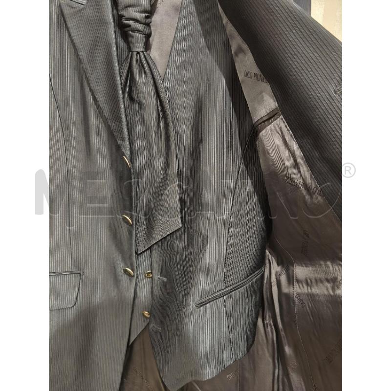 COMPLETO UOMO CARLO PIGNATELLI BLU RIGHINE SATINATO | Mercatino dell'Usato Campobasso 3
