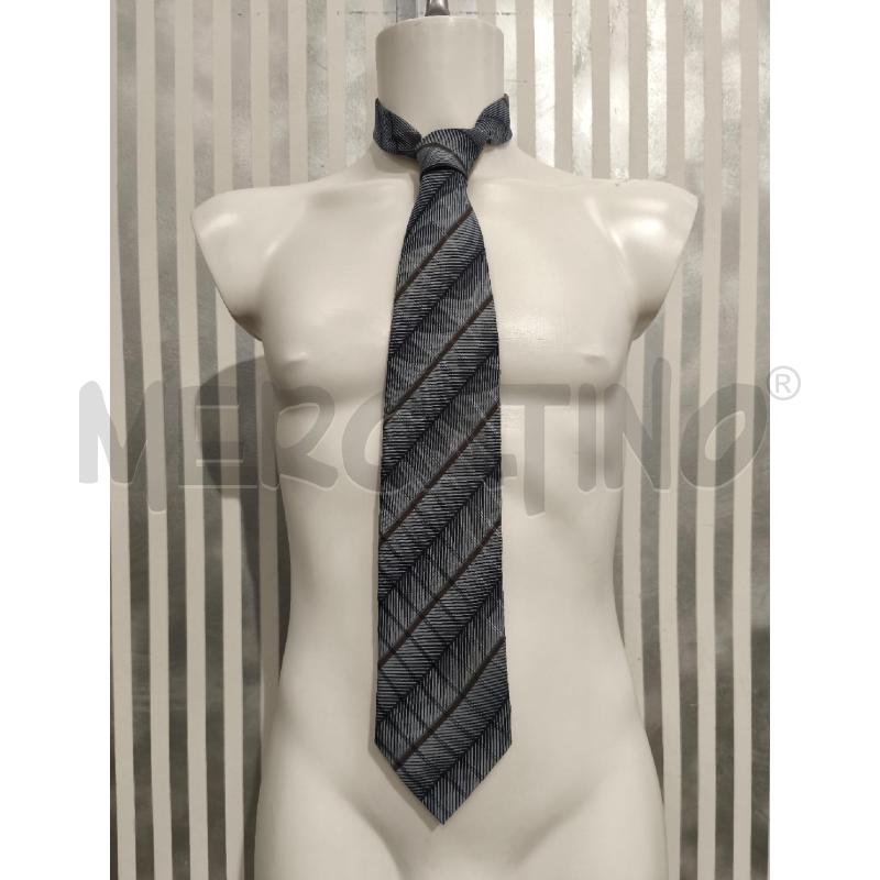 CRAVATTA ARMANI COLLEZIONI GRIGIA BLU MARRONE GEOM | Mercatino dell'Usato Campobasso 1