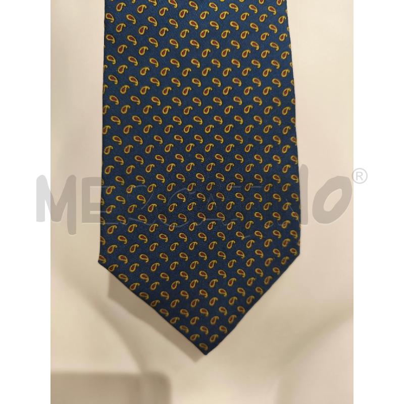 CRAVATTA BURBERRYS BLU GOCCE GIALLEROSSE | Mercatino dell'Usato Campobasso 4