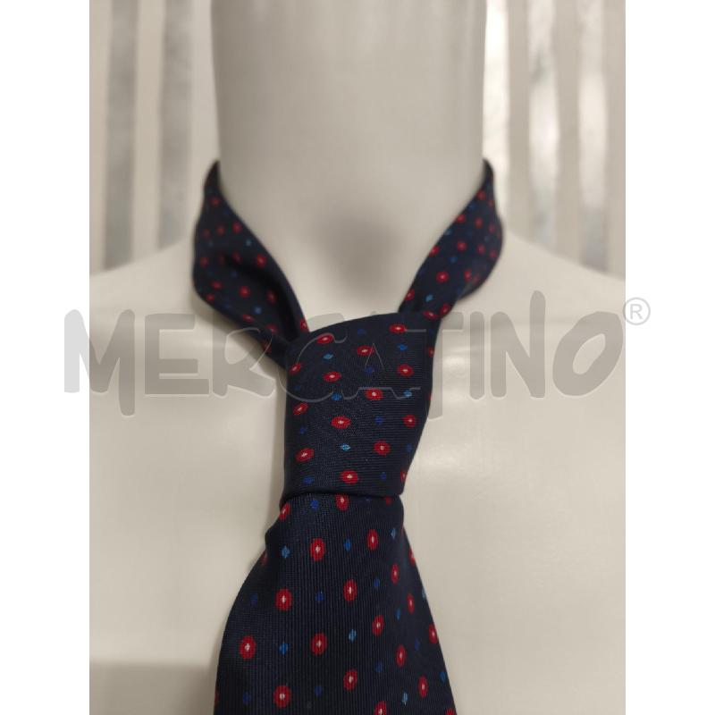 CRAVATTA E. MARINELLA BLU POIS CELESTI ROSSI | Mercatino dell'Usato Campobasso 2