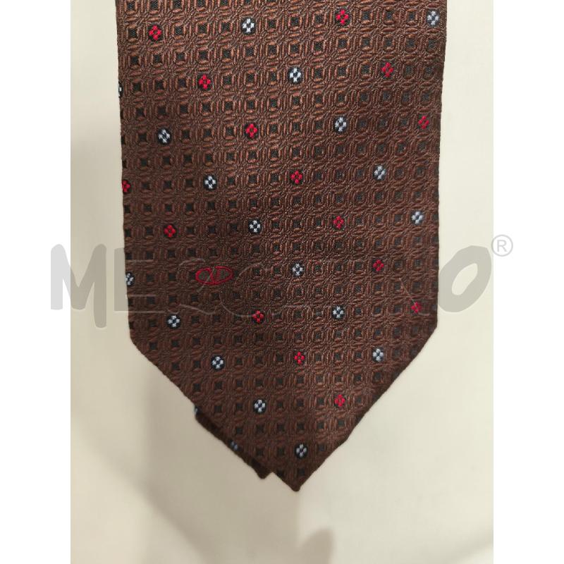 CRAVATTA VALENTINO MARRONE FIORELLINI ROSSI CELESTI | Mercatino dell'Usato Campobasso 5
