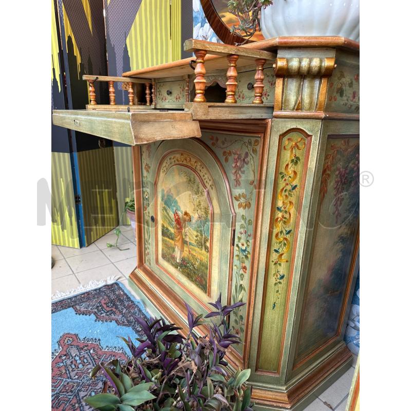CREDENZA SCRITTOIO CARPANELLI DIPINTO A MANO  | Mercatino dell'Usato Campobasso 1
