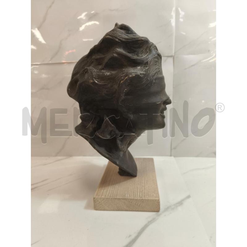 DEA BENDATA BRONZO BASE LEGNO | Mercatino dell'Usato Campobasso 2