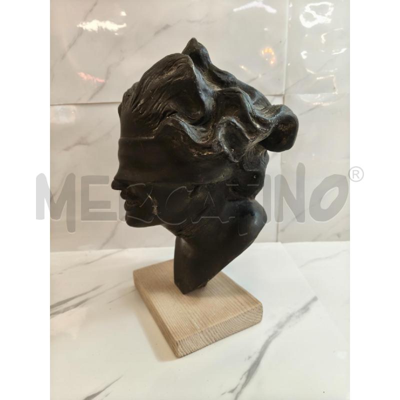 DEA BENDATA BRONZO BASE LEGNO | Mercatino dell'Usato Campobasso 3