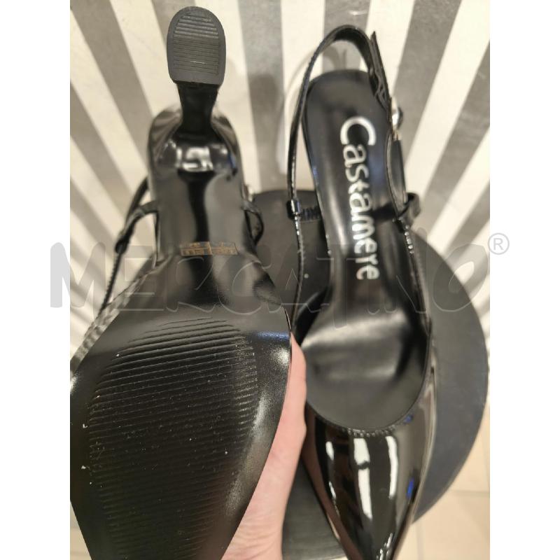DECOLLETE CASTAMERE NERE LUCIDE CINTURINO RETRO | Mercatino dell'Usato Campobasso 5