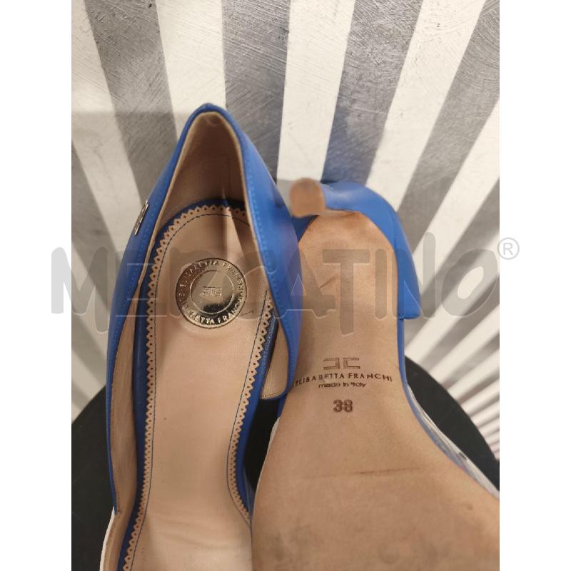 DECOLLETE ELISABETTA FRANCHI BIANCHE ROSSE BLU | Mercatino dell'Usato Campobasso 4
