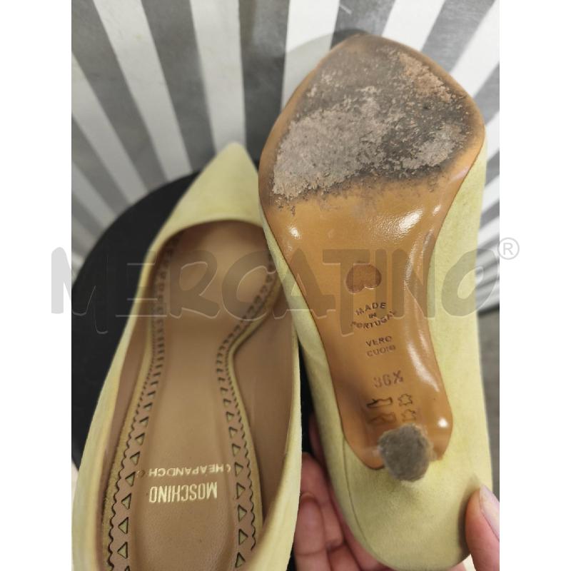 DECOLLETE MOSCHINO CHEAPANDCHIC GIALLE SCAMOSCIATE | Mercatino dell'Usato Campobasso 5