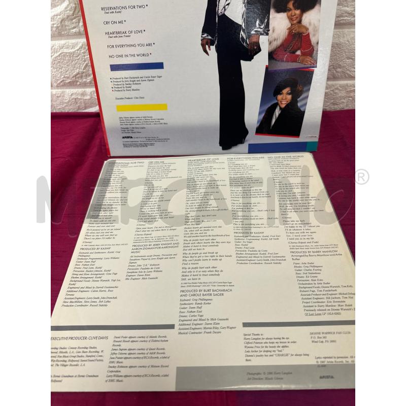 DIONNE WARWICK RESERVATIONS 33 G | Mercatino dell'Usato Campobasso 5