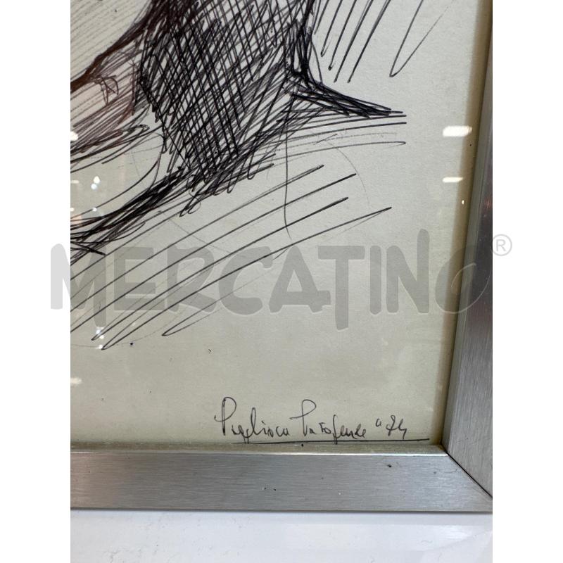 DISEGNO A PENNA RIP PAGLIONE RAGAZZA 25X36 CM | Mercatino dell'Usato Campobasso 3