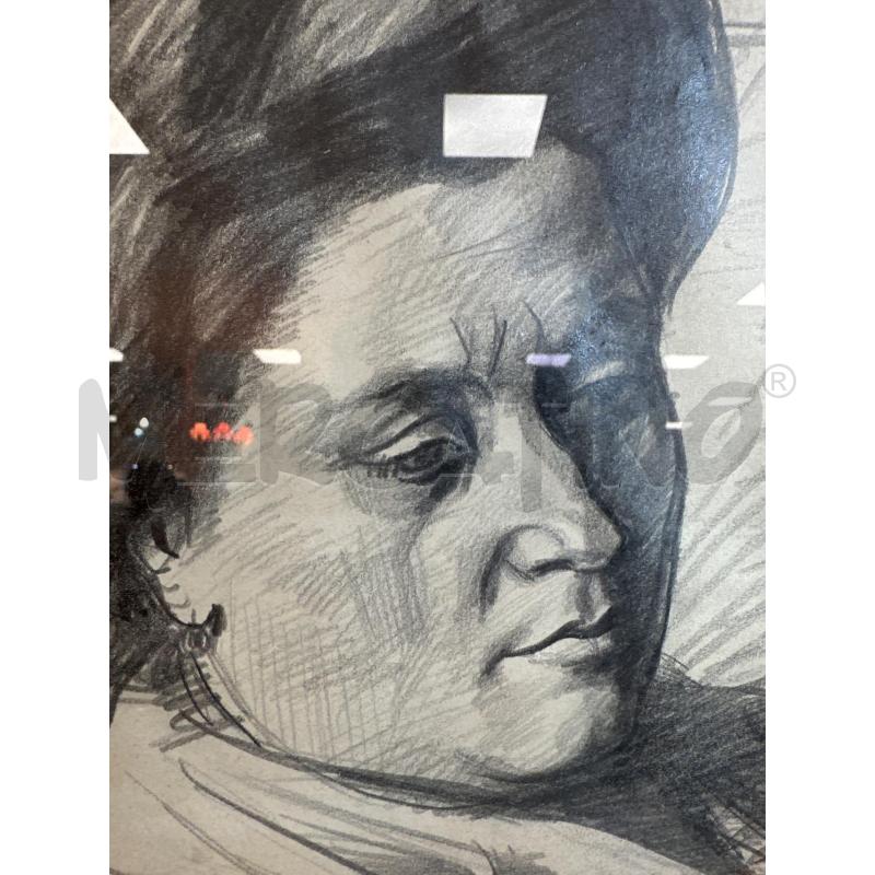 DISEGNO RIP LEO PAGLIONE 50X43 CM RITRATTO SIGNORA | Mercatino dell'Usato Campobasso 3