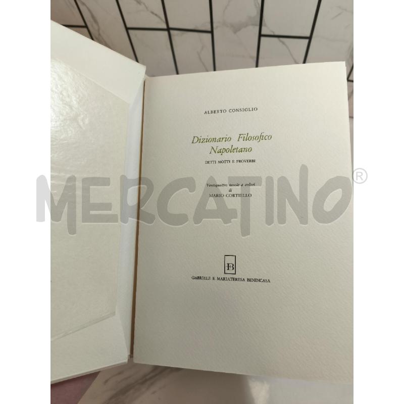DIZIONARIO FILOSOFICO NAPOLETANO TAVOLE CORTIELLO  | Mercatino dell'Usato Campobasso 4