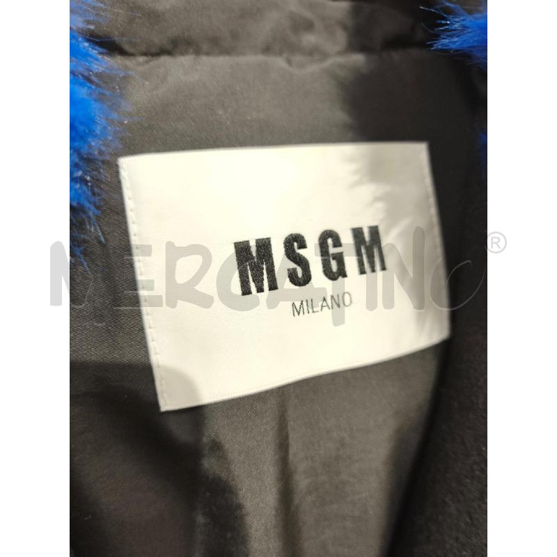 ECOPELLICCIA DONNA MSGM BLU ELETTRICO | Mercatino dell'Usato Campobasso 5
