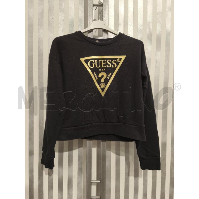 FELPA BAMBINA GUESS NERA LOGO DORATO | Mercatino dell'Usato Campobasso 1