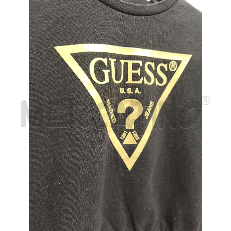 FELPA BAMBINA GUESS NERA LOGO DORATO | Mercatino dell'Usato Campobasso 2