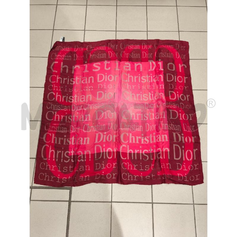 FOULARD CHRISTIAN DIOR TONI FUXIA SCRITTE | Mercatino dell'Usato Campobasso 4
