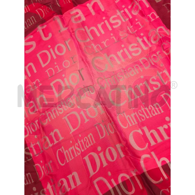 FOULARD CHRISTIAN DIOR TONI FUXIA SCRITTE | Mercatino dell'Usato Campobasso 5