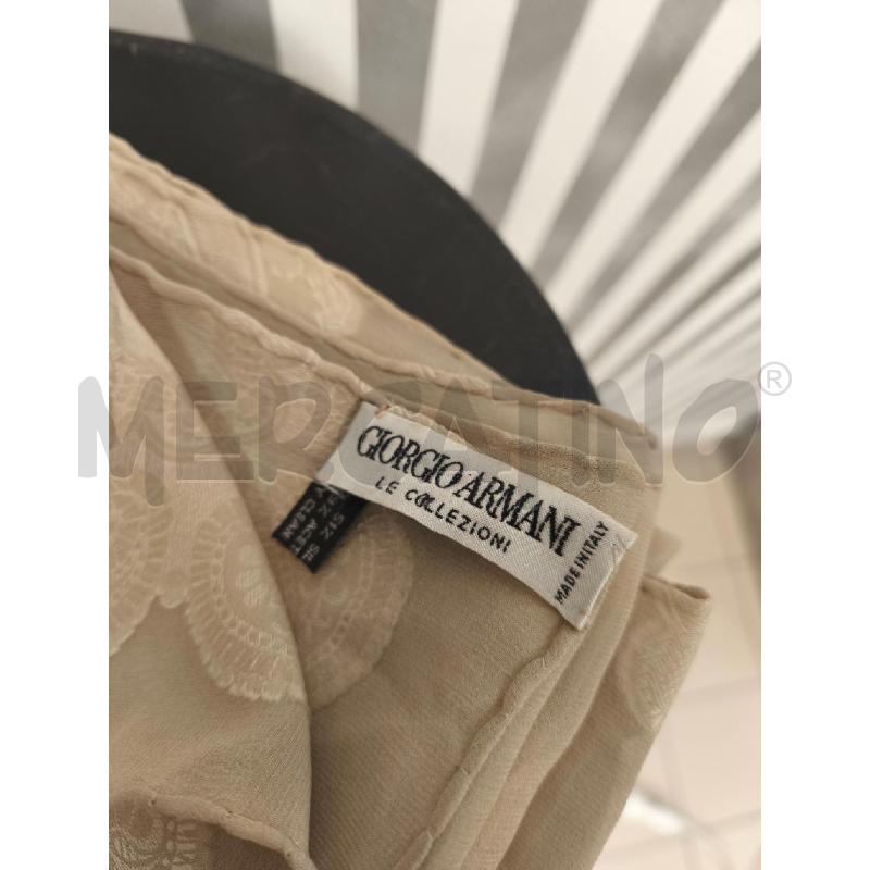 FOULARD GIORGIO ARMANI BEIGE FIORI | Mercatino dell'Usato Campobasso 2