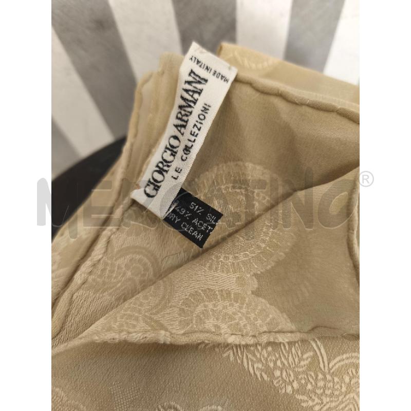 FOULARD GIORGIO ARMANI BEIGE FIORI | Mercatino dell'Usato Campobasso 3