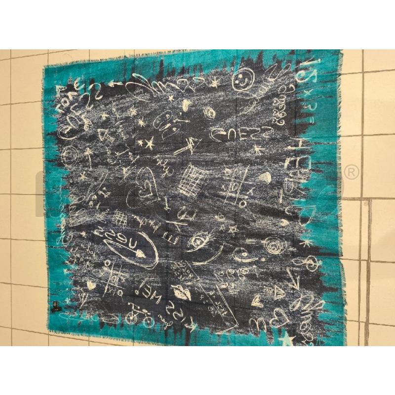 FOULARD GUESS TONI BLU AZZURRI BIANCHI | Mercatino dell'Usato Campobasso 4