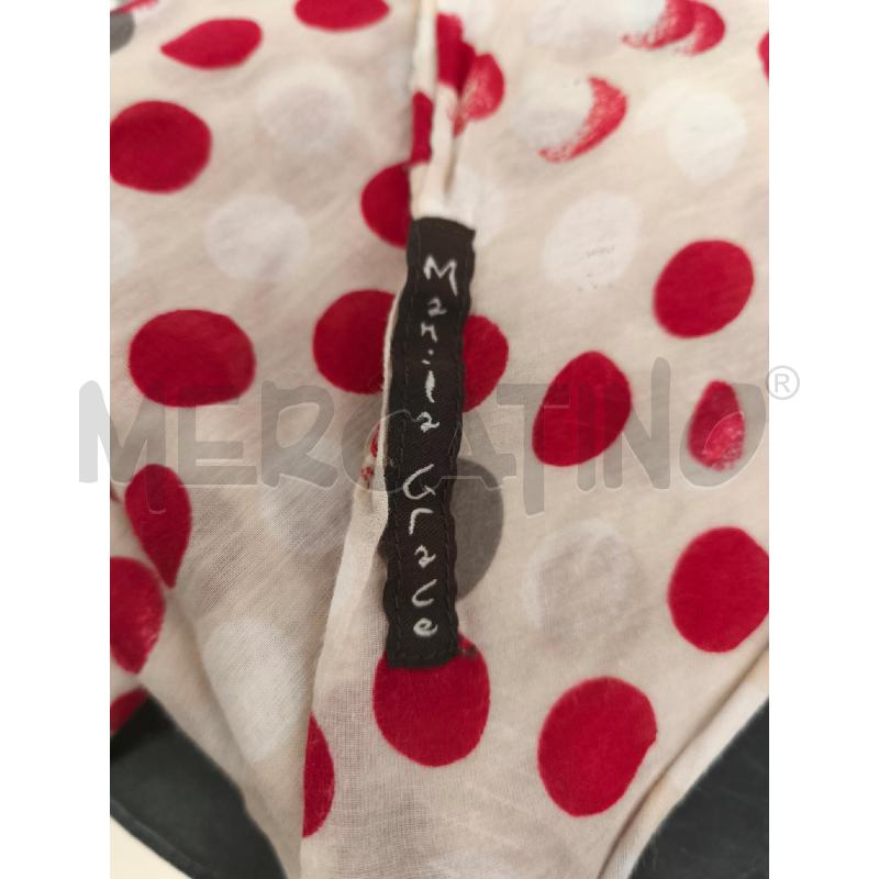 FOULARD MANILA GRACE BEIGE POIS BIANCHI ROSSI | Mercatino dell'Usato Campobasso 2