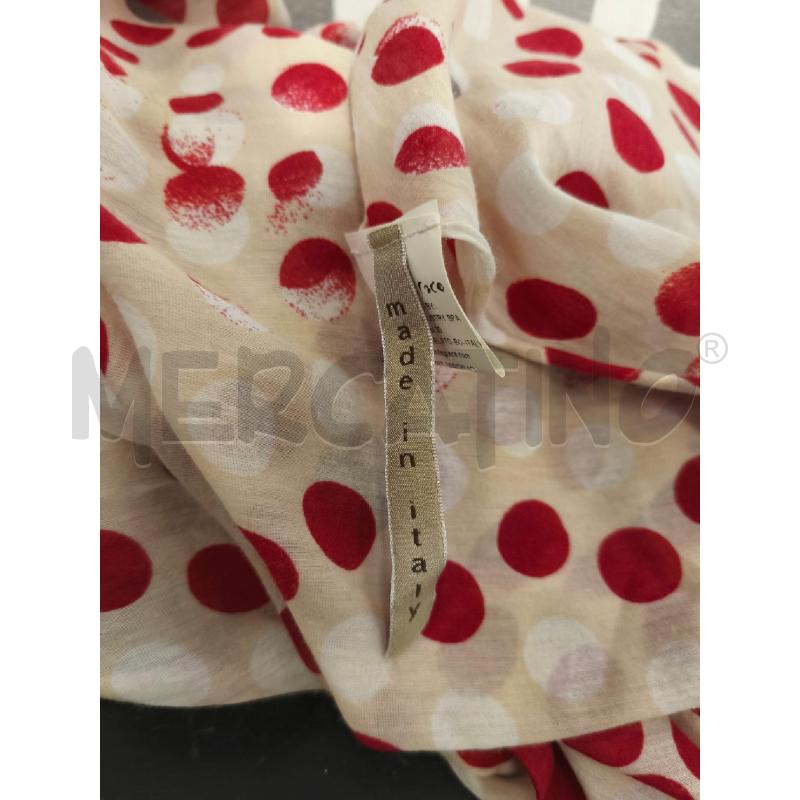 FOULARD MANILA GRACE BEIGE POIS BIANCHI ROSSI | Mercatino dell'Usato Campobasso 3