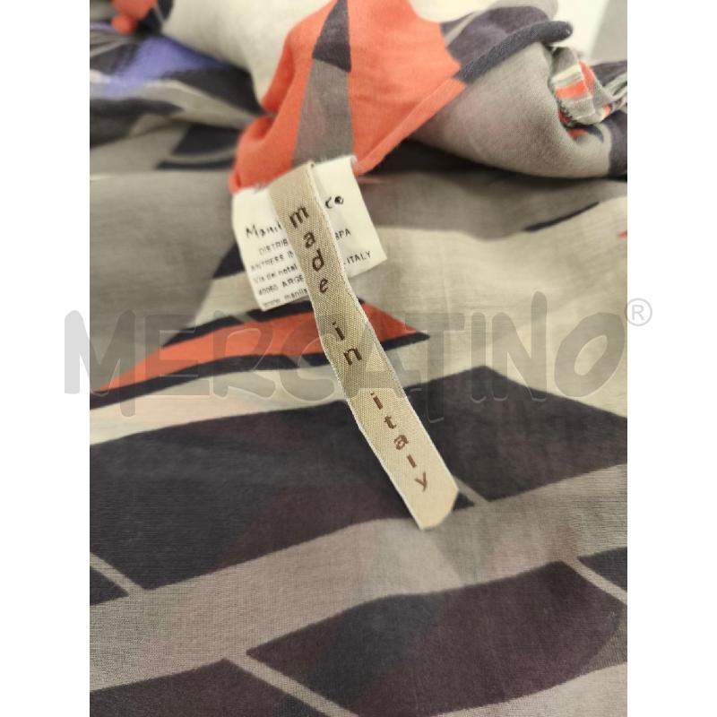 FOULARD MANILA GRACE GRIGIO ARANCIO LILLA | Mercatino dell'Usato Campobasso 3