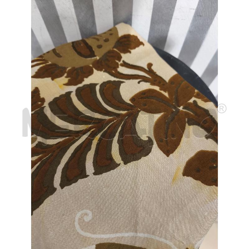 FOULARD PIERRE BALMAIN SETA BEIGE FIORI OLIVABLU | Mercatino dell'Usato Campobasso 3