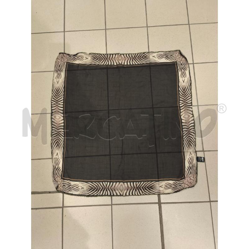FOULARD ROBERTO CAVALLI NERO BEIGE 100 SETA | Mercatino dell'Usato Campobasso 5