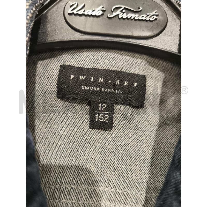 GIACCA BAMBINA TWINSET IN JEANS COLLETTO STRASS | Mercatino dell'Usato Campobasso 5