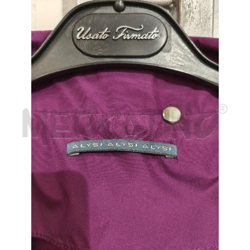 GIACCA DONNA ALYSI VIOLA CON CINTURA | Mercatino dell'Usato Campobasso 2