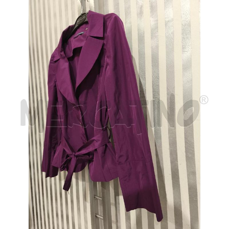 GIACCA DONNA ALYSI VIOLA CON CINTURA | Mercatino dell'Usato Campobasso 4