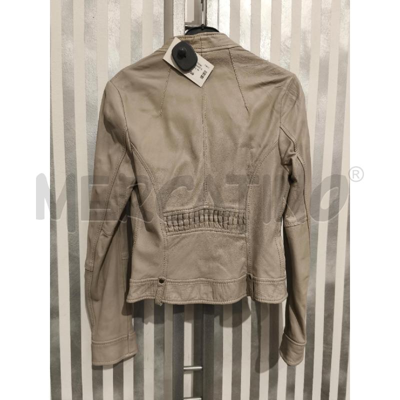GIACCA DONNA ANNARITA N BEIGE CHIARO VERA PELLE ARRICC IN VITA | Mercatino dell'Usato Campobasso 5