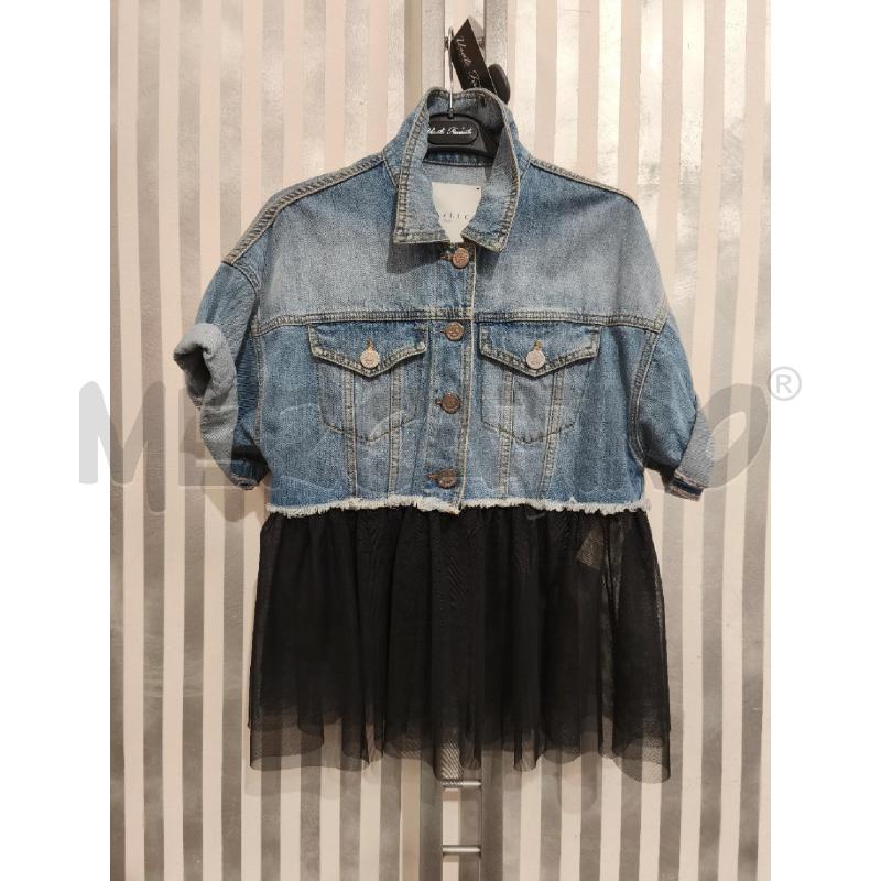 GIACCA DONNA GAELLE IN JEANS SOTTO TULLE NERO | Mercatino dell'Usato Campobasso 1