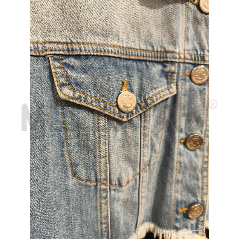 GIACCA DONNA GAELLE IN JEANS SOTTO TULLE NERO | Mercatino dell'Usato Campobasso 2