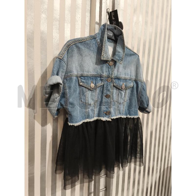 GIACCA DONNA GAELLE IN JEANS SOTTO TULLE NERO | Mercatino dell'Usato Campobasso 3