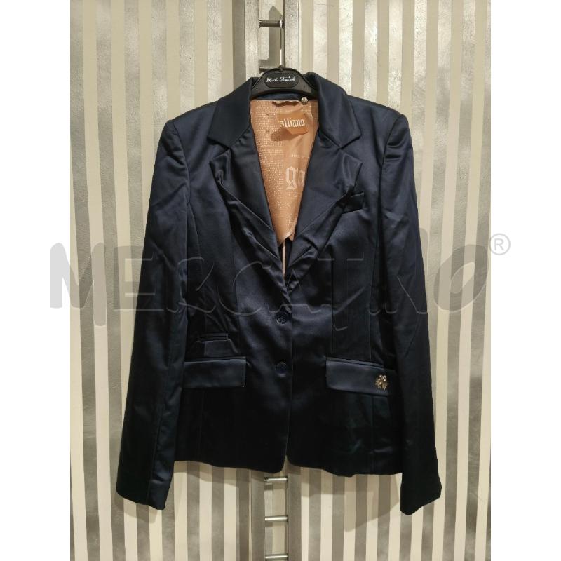 GIACCA DONNA GALLIANO BLU SATINATA | Mercatino dell'Usato Campobasso 1