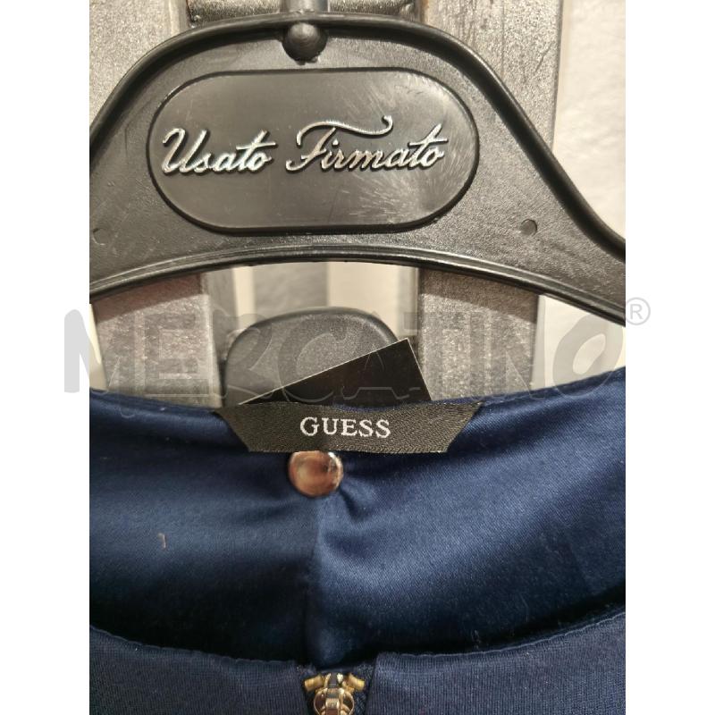 GIACCA DONNA GUESS CORTA BLU ZIP | Mercatino dell'Usato Campobasso 2