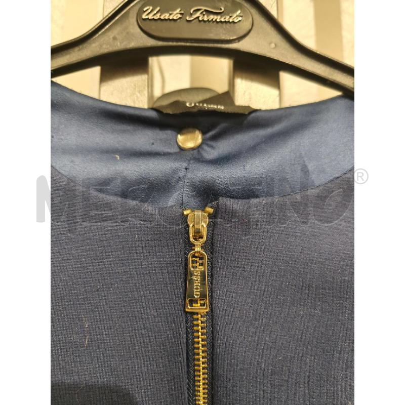 GIACCA DONNA GUESS CORTA BLU ZIP | Mercatino dell'Usato Campobasso 4