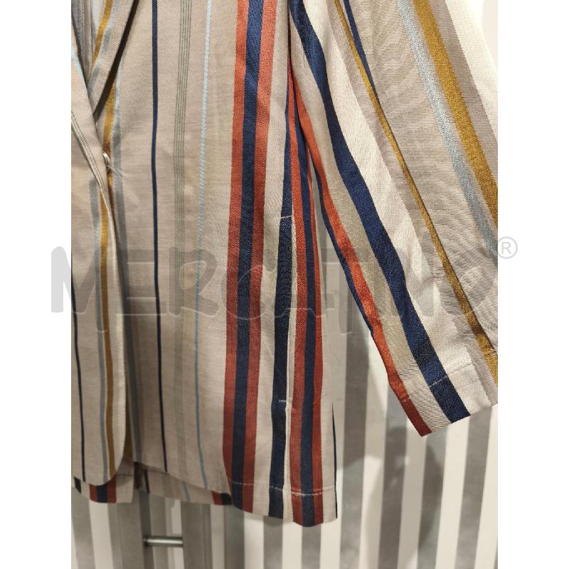 GIACCA DONNA KAOS RIGHE BEIGE BLU RUGGINE DORATE | Mercatino dell'Usato Campobasso 4