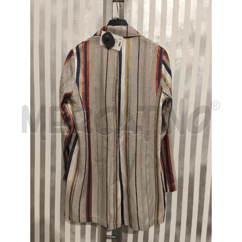 GIACCA DONNA KAOS RIGHE BEIGE BLU RUGGINE DORATE | Mercatino dell'Usato Campobasso 5