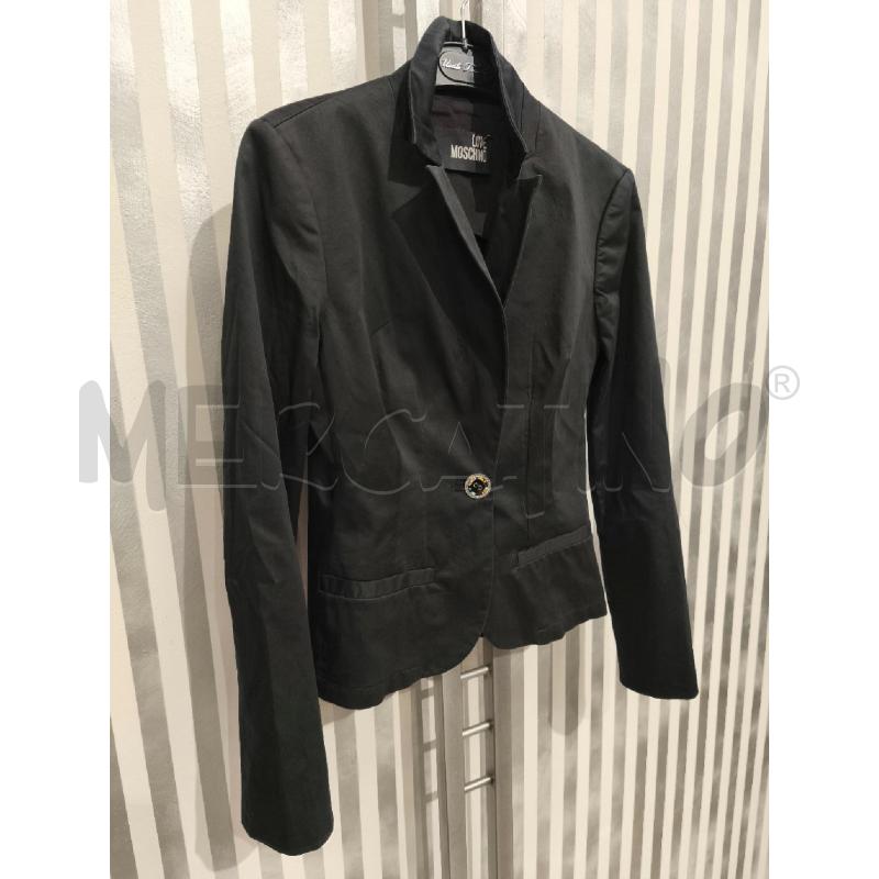 GIACCA DONNA LOVE MOSCHINO NERA BOTTONI PERLINE COLORATE | Mercatino dell'Usato Campobasso 3