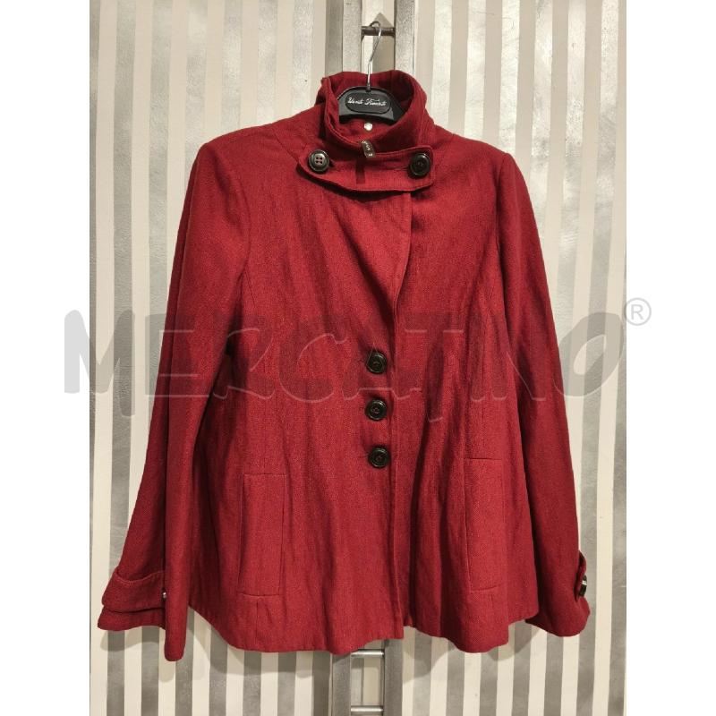 GIACCA DONNA MANILA GRACE ROSSO SCURO INTERNO FIORI | Mercatino dell'Usato Campobasso 1