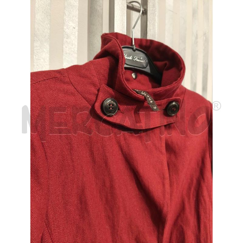 GIACCA DONNA MANILA GRACE ROSSO SCURO INTERNO FIORI | Mercatino dell'Usato Campobasso 2