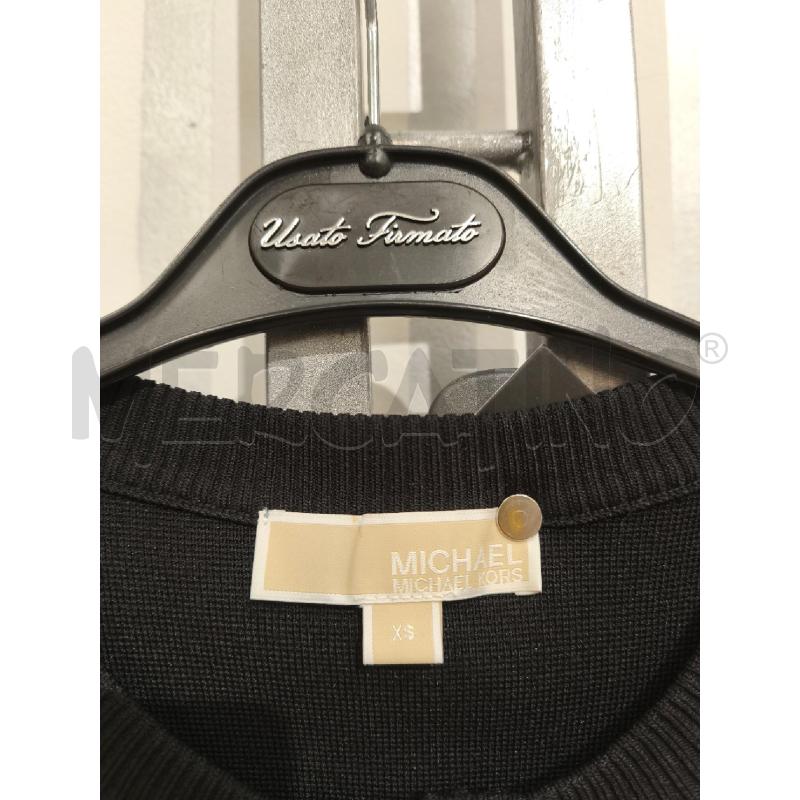 GIACCA DONNA MICHAEL KORS NERA ELASTICIZZATA ZIP DORATA | Mercatino dell'Usato Campobasso 2